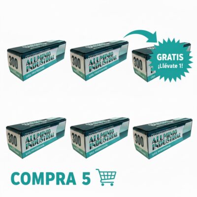 Papel aluminio especial mechas 6 unidades
