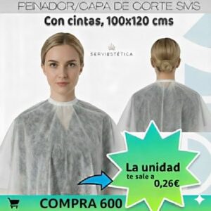 Peinador Capa Corte Desechable 15 grs. 600 Unds.