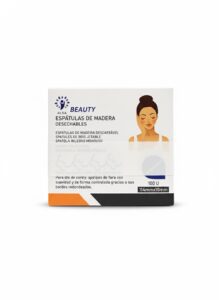 Espátulas madera facial, 2 x 50 unidades