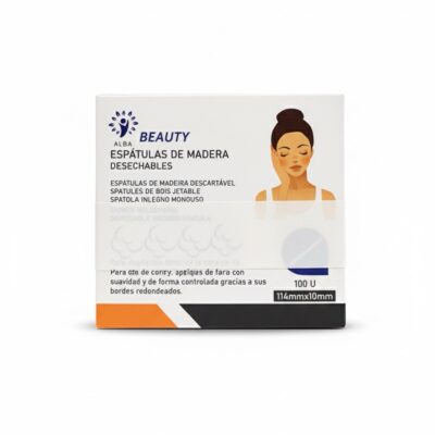 Espátulas madera facial, 2 x 50 unidades