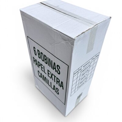 Rollo camilla desechable, sin precorte, 6 unds.