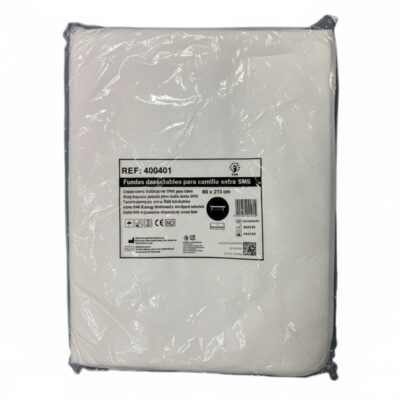 Sabana camilla ajustable blanca 210x80,