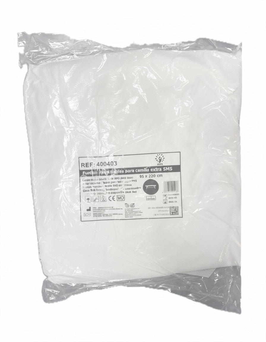 Sabana camilla ajustable blanca 220x95 extra, 1 unidad