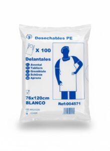 Delantal desechable polietileno