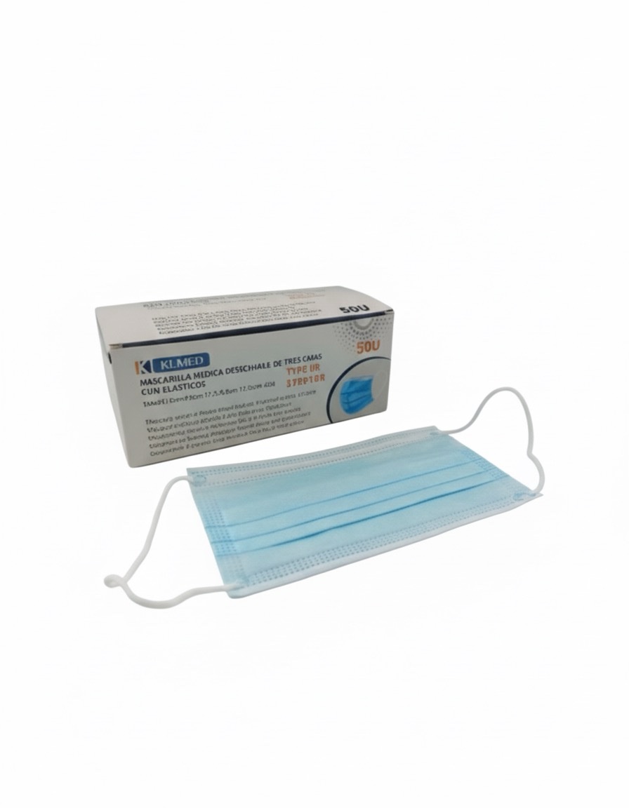 Mascarillas higiénicas 3 capas, 50 unds.