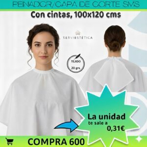 Peinador capa corte desechable 20 grs. 600 unds.