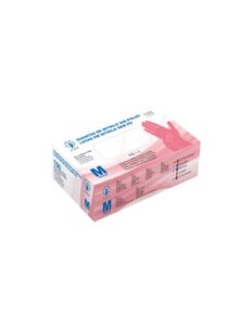 Guantes nitrilo color rosa tallas