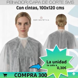 Peinador Capa Corte Desechable 15 grs.300 Unds.
