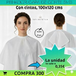 Peinador Capa Corte Desechable 20 grs. 300 Unds.