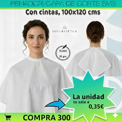Peinador Capa Corte Desechable 20 grs. 300 Unds.