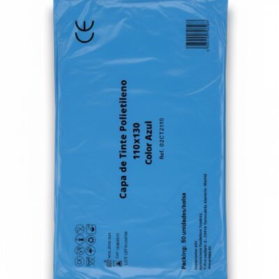 Capas de tinte desechables, 110x130 color azul, 1 paquete 50 capas