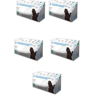 Guantes de nitrilo negro x5 can 400x400