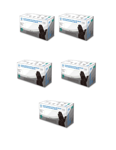 Guantes de nitrilo negro x5 can 400x400