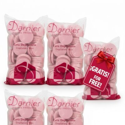 Cera depilatoria caliente discos bolsa 1 kg. 5 unidades
