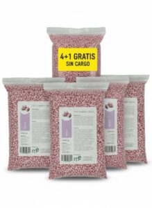 Cera depilatoria caliente perlas 5 abejas, bolsa 1 kg. 5 unidades
