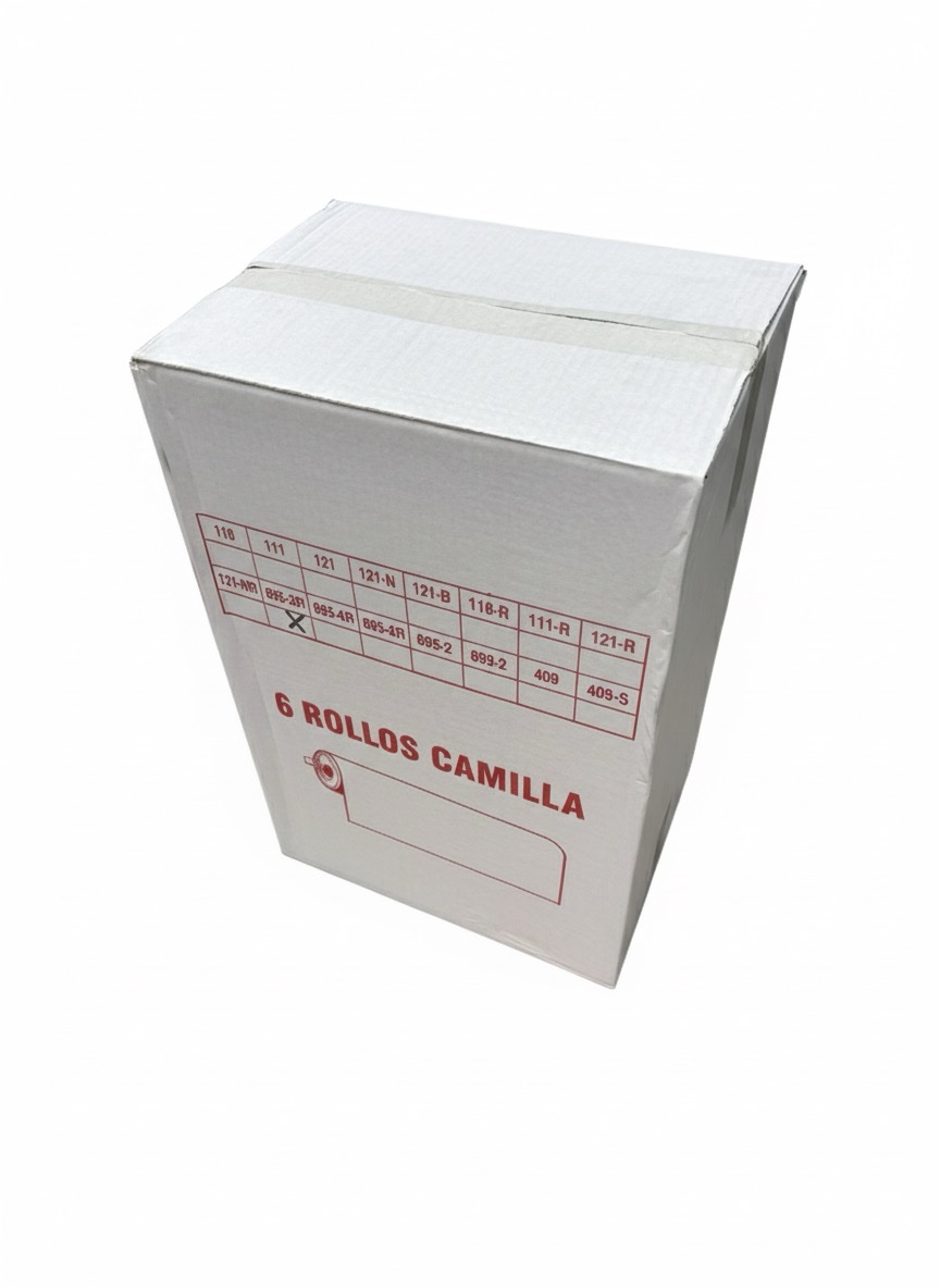 Rollo Papel Camilla con precorte 200cmts. 6 unidades