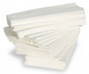 Toalla secamanos celulosa zig-zag laminada 20×150 unidades.
