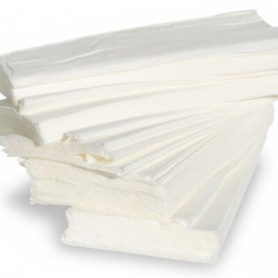 Toalla secamanos celulosa zig-zag laminada 20×150 unidades.